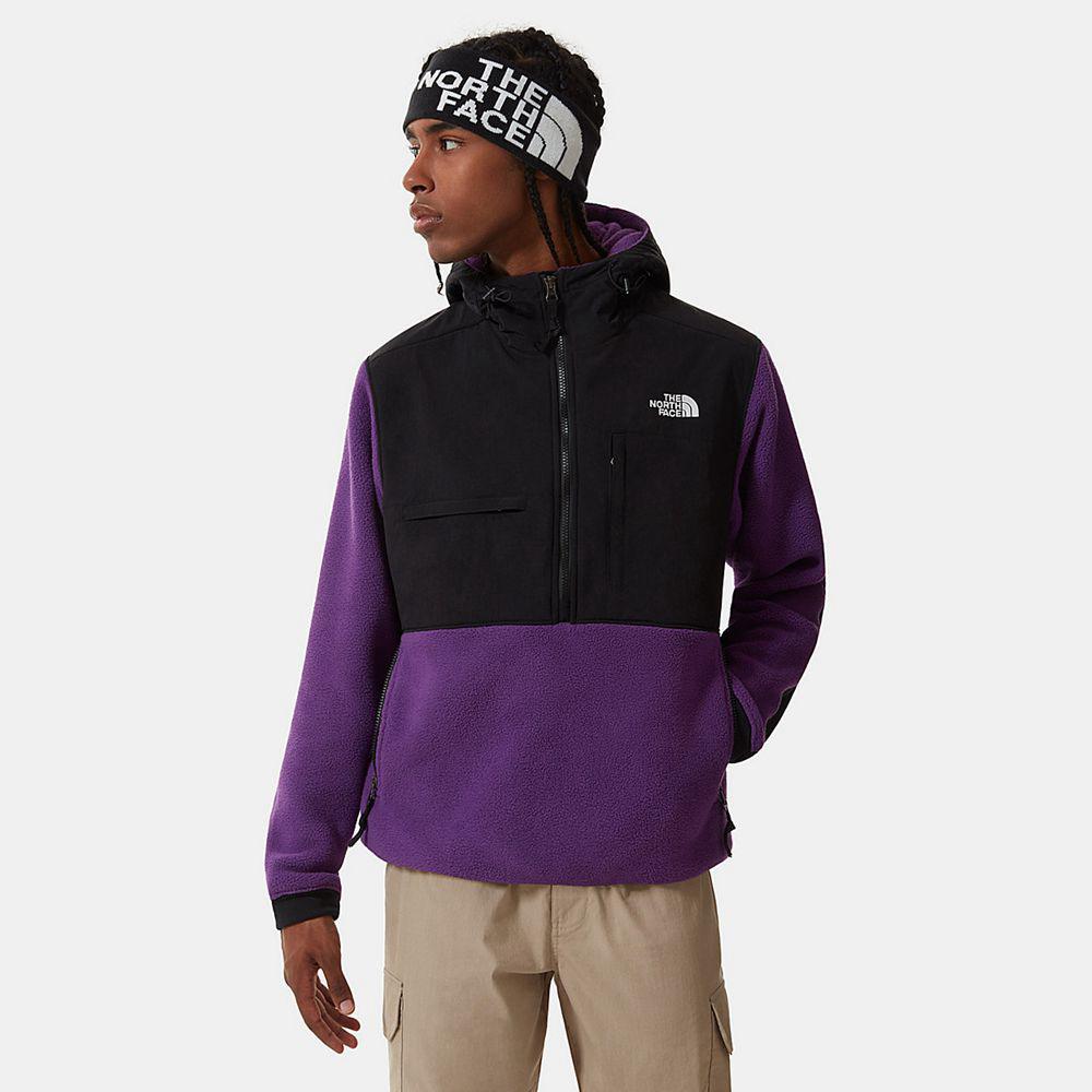 The North Face Denali 2 Anorak Ανδρικα Fleece - Μωβ (ZHRE19274)